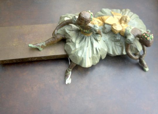 Felcity Foote and Sabina Cartier (Degas Dancers at Rest) (from above)