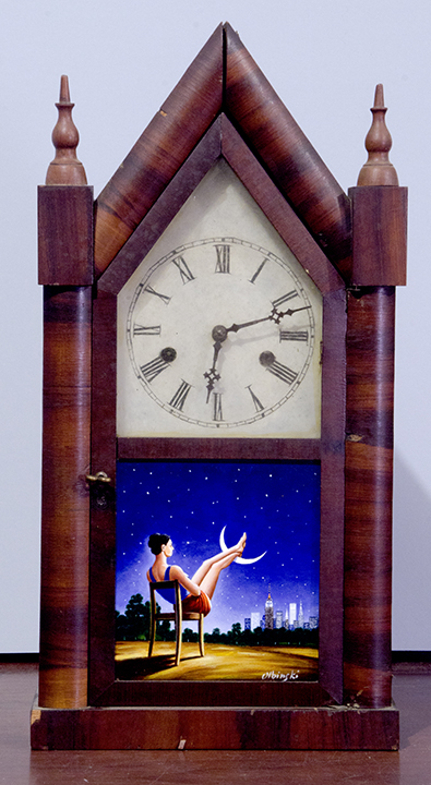 Third Dimension of Time (antique clock)
