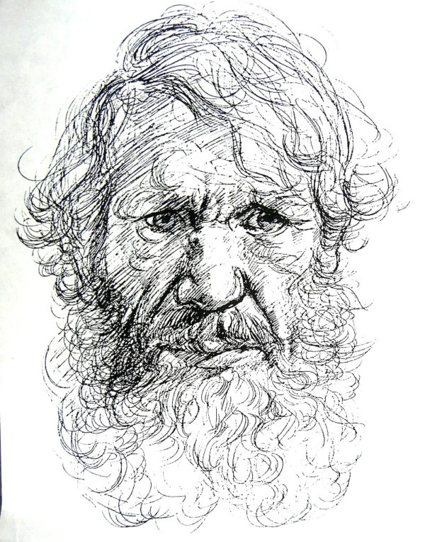 Self-portrait (as Leonardo da Vinci)