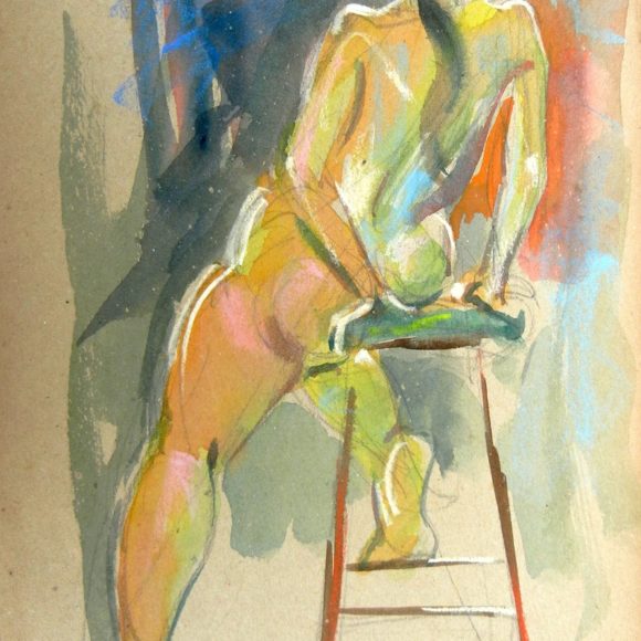 Nude (on stool)
